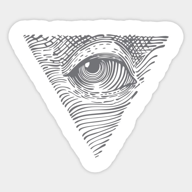 Eye Sticker by the Mad Artist